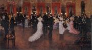 Jean Beraud An Evening Soiree oil painting on canvas